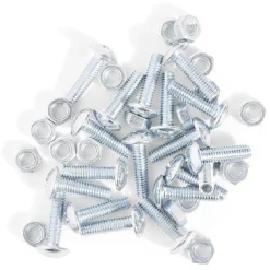 Gifi Quincaillerie^20 boulons poêlier cruciforme acier zingué - 4x15 mm