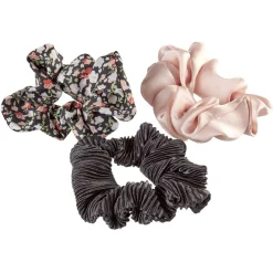 Gifi Beauté^3 chouchous assortis noir/rose/imprimé fleurs