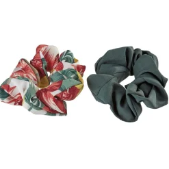 Gifi Beauté^2 chouchous assortis vert uni/imprimé fleurs