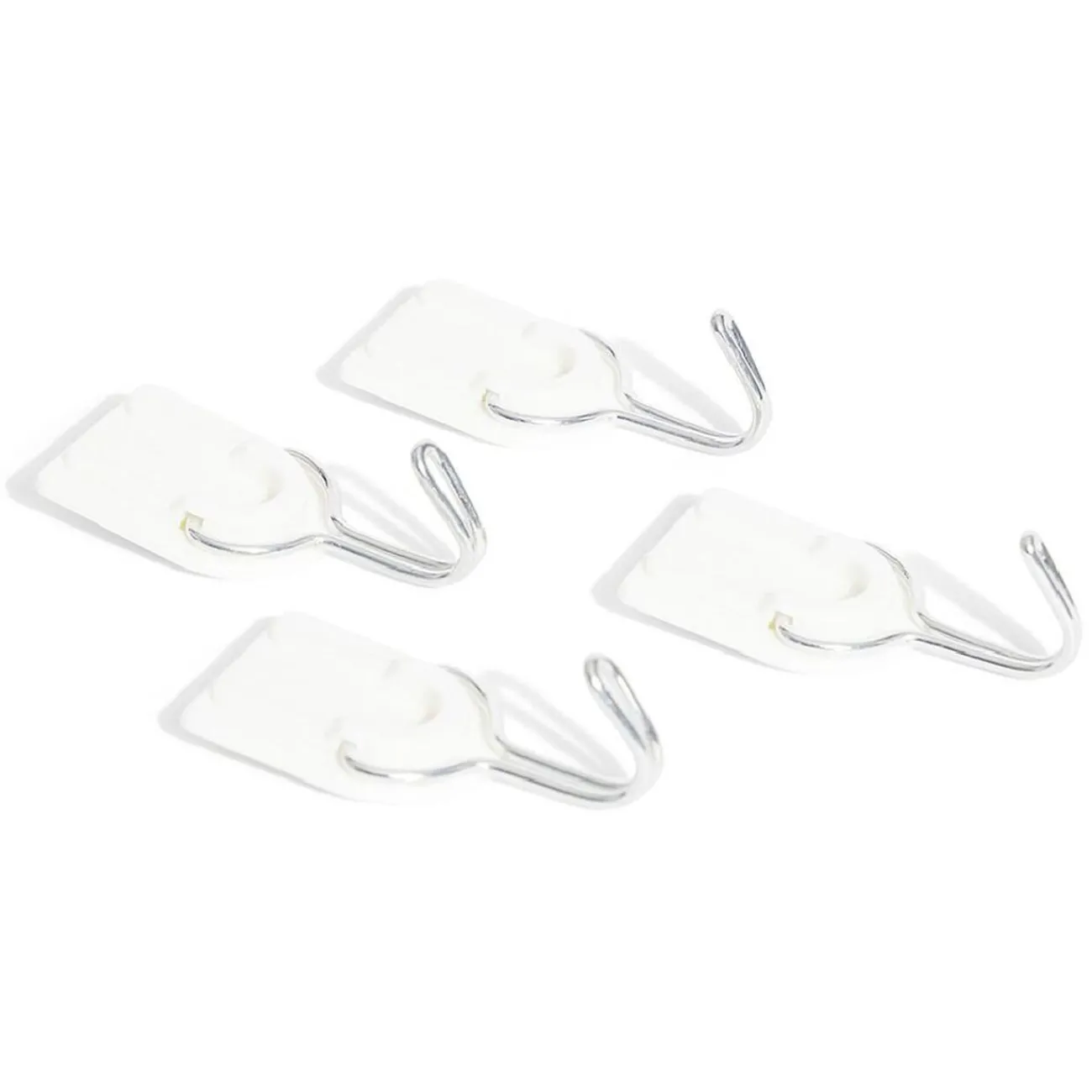 Gifi Quincaillerie^4 crochets adhésifs en plastique avec pointe métal - 30x25 mm