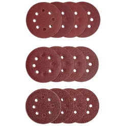 Gifi Quincaillerie^12 disques abrasifs en Corindon pour ponceuses vibrantes - Ø125 mm