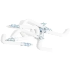 Gifi Quincaillerie^8 gonds à vis acier plastifié blanc - 3x30mm