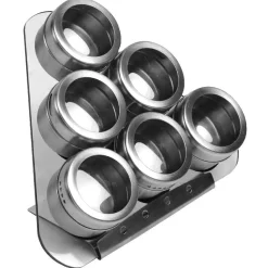 Gifi 6 pots à épices avec support aimanté
