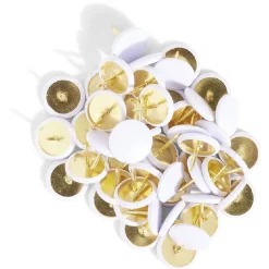 Gifi Quincaillerie^50 punaises blanches plastifiées Ø10,5 mm