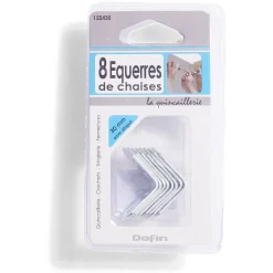 Gifi Quincaillerie^8 équerres de chaise acier zingué - 30x2 mm