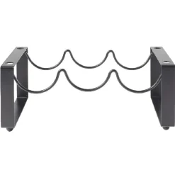 Gifi 2 range bouteilles x3 métal noir