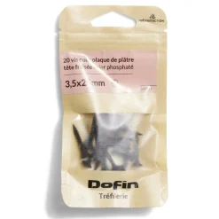 Gifi Quincaillerie^15 vis pour placo tête fraisée cruciforme acier phosphaté - 3,5x25 mm