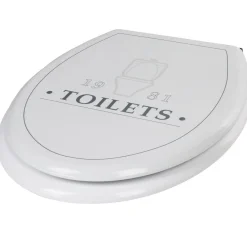 Gifi Equipement Wc^Abattant WC 1981 TOILETS plastique blanc frein de chute