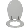 Gifi Equipement Wc^Abattant WC uni gris frein de chute