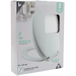 Gifi Equipement Wc^Abattant WC blanc avec frein de chute