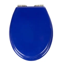 Gifi Equipement Wc^Abattant WC bleu foncé uni avec frein de chute