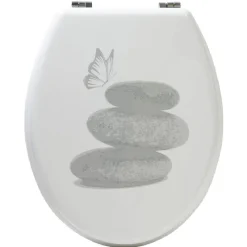 Gifi Equipement Wc^Abattant WC design galets