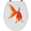 Gifi Equipement Wc^Abattant WC design poisson rouge
