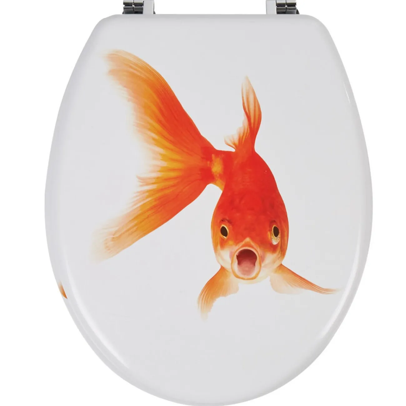 Gifi Equipement Wc^Abattant WC design poisson rouge