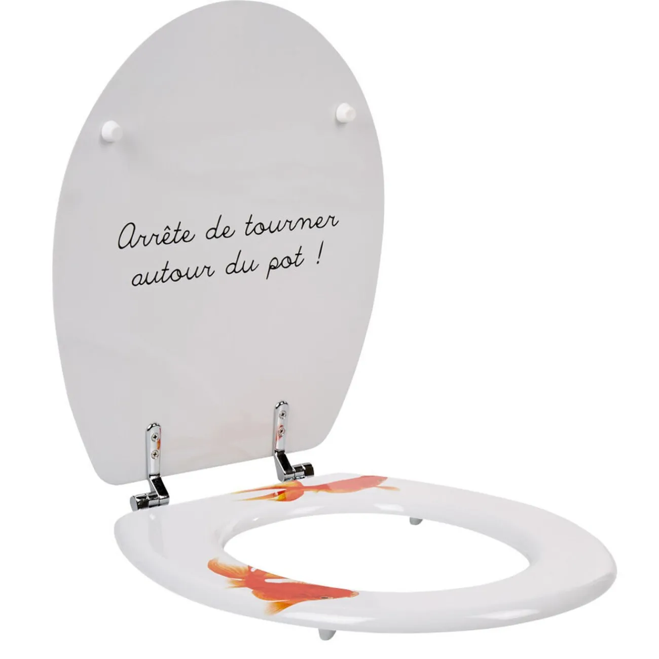 Gifi Equipement Wc^Abattant WC design poisson rouge
