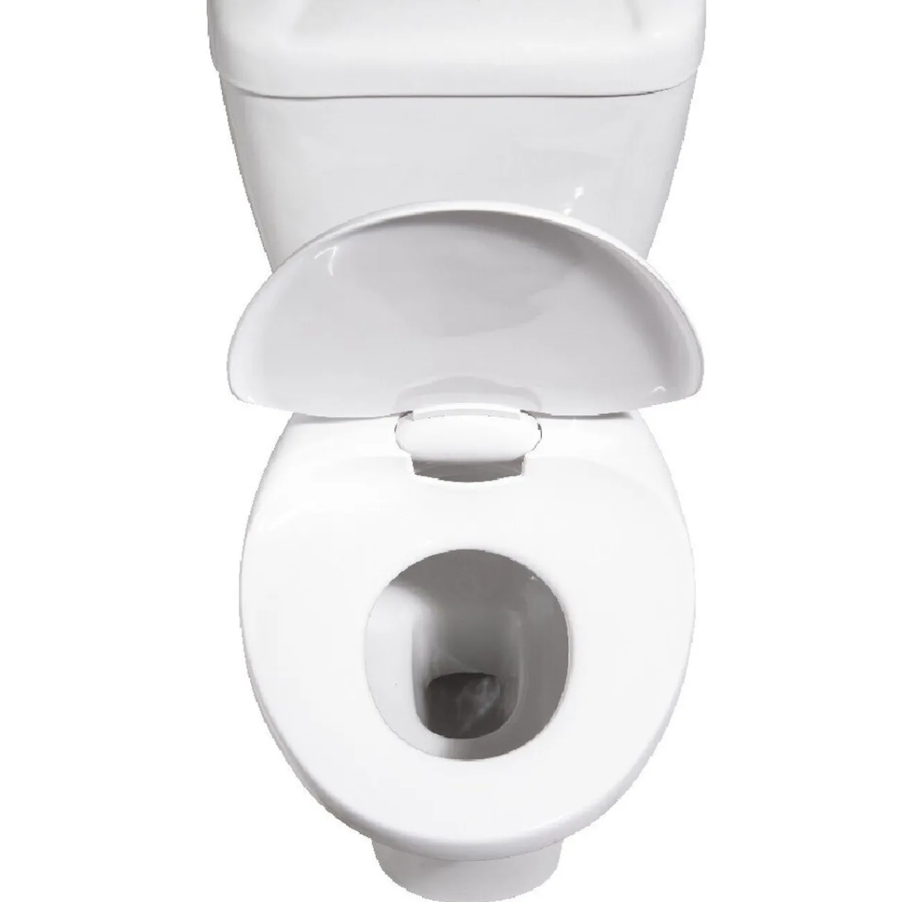 Gifi Equipement Wc^Abattant WC 2en1 adulte et enfant plastique blanc frein de chute