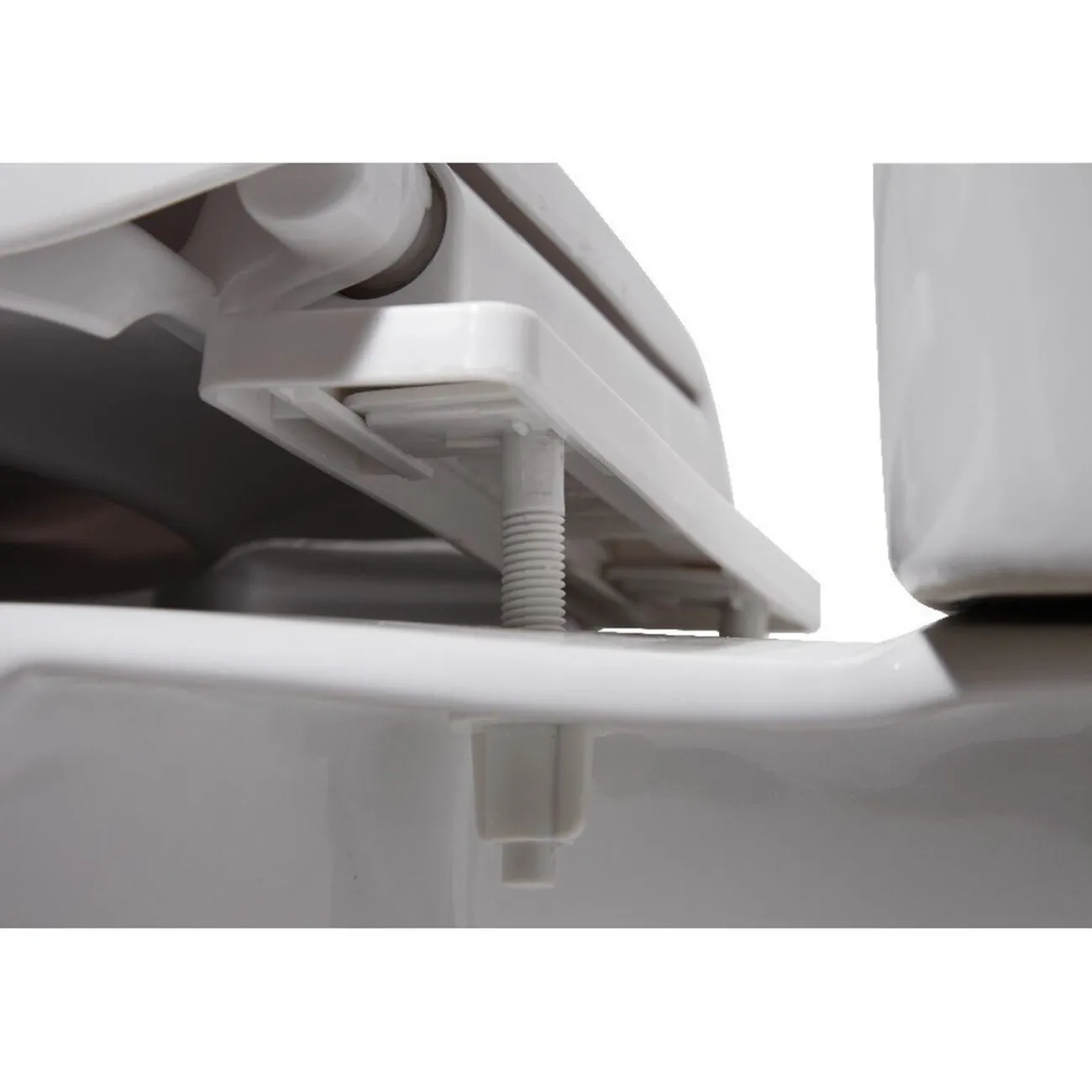 Gifi Equipement Wc^Abattant WC 2en1 adulte et enfant plastique blanc frein de chute