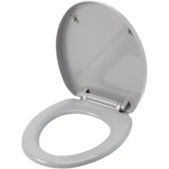 Gifi Equipement Wc^Abattant WC gris avec frein de chute