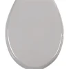 Gifi Equipement Wc^Abattant WC gris clair uni