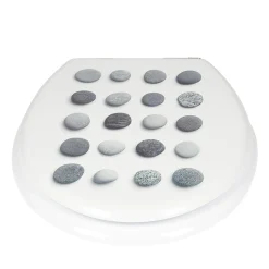 Gifi Equipement Wc^Abattant WC motif galets