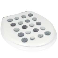 Gifi Equipement Wc^Abattant WC motif galets