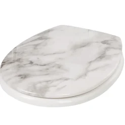 Gifi Equipement Wc^Abattant WC plastique duroplast style marbre frein de chute