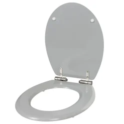 Gifi Equipement Wc^Abattant WC plastique uni gris frein de chute