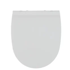 Gifi Equipement Wc^Abattant WC plat uni blanc