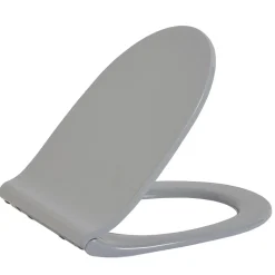 Gifi Equipement Wc^Abattant WC plat uni gris