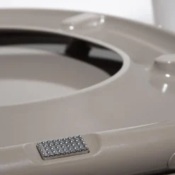 Gifi Equipement Wc^Abattant WC taupe smooth close déclipsable