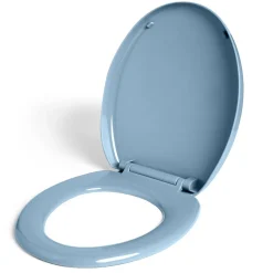 Gifi Equipement Wc^Abattant WC universel avec frein de chute 37x43cm bleu