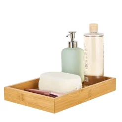 Gifi Aménagement Salle De Bain^Accessoire de salle de bain en bambou x 5