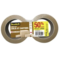 Gifi Colle Et Adhésif^Adhésif d'emballage Scotch marron x2
