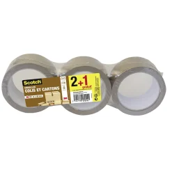 Gifi Colle Et Adhésif^Adhésif d'emballage Scotch marron x3