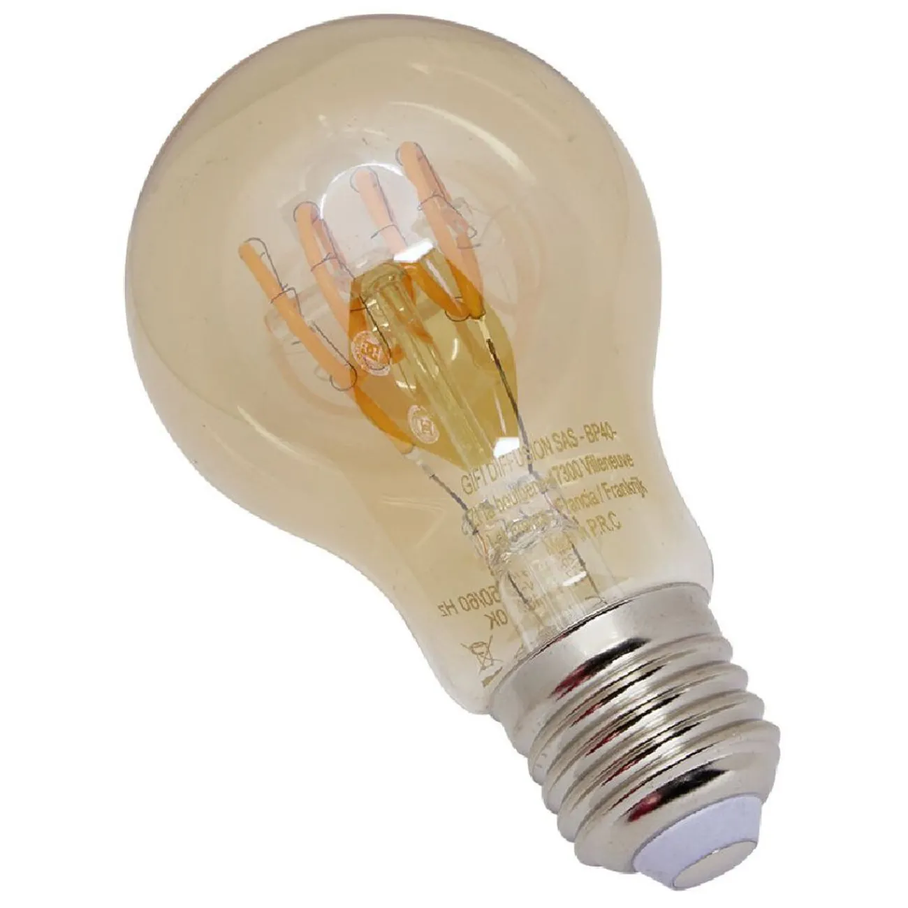 Gifi Ampoule^Ampoule déco ambrée A60 E27