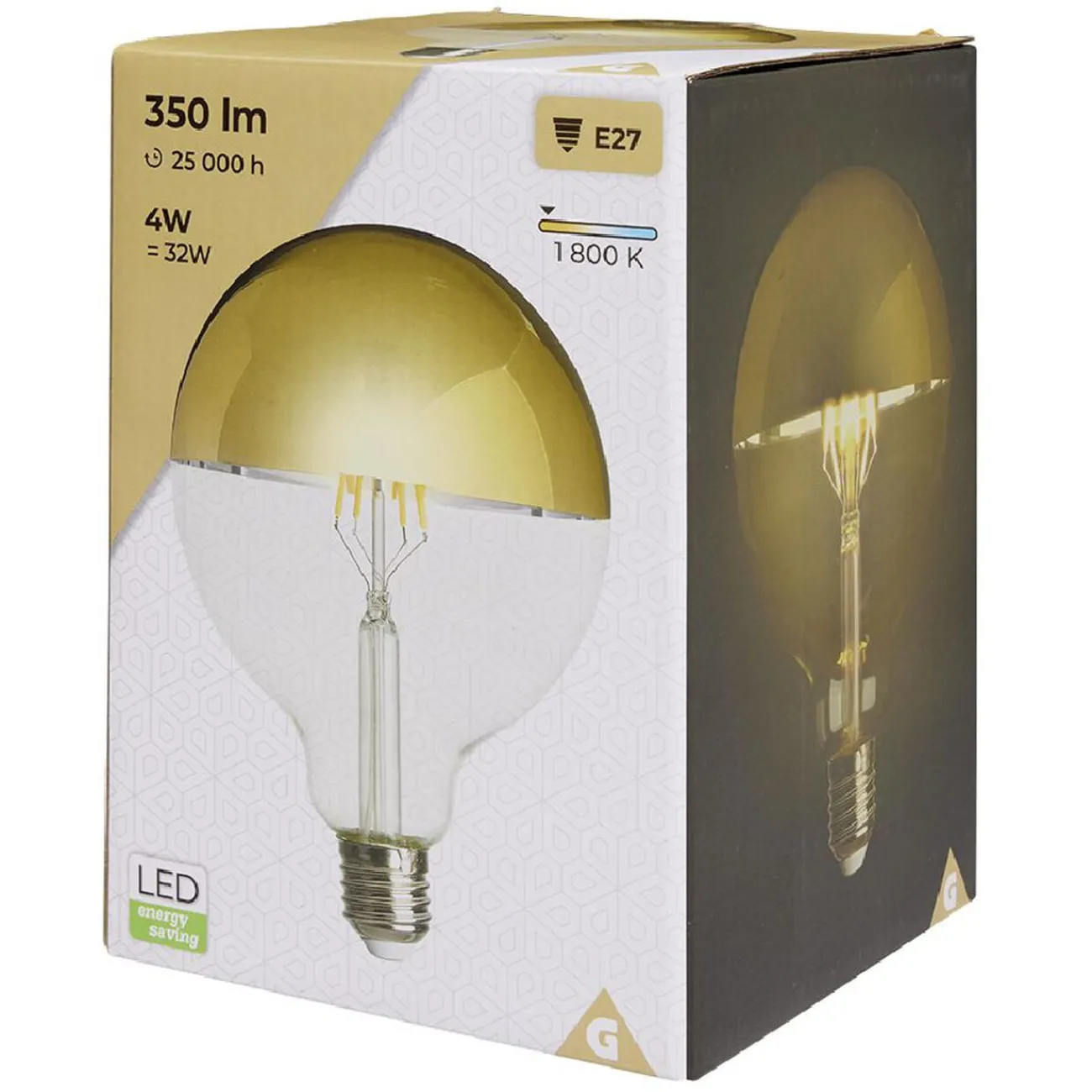 Gifi Ampoule^Ampoule déco dorée G125 E27
