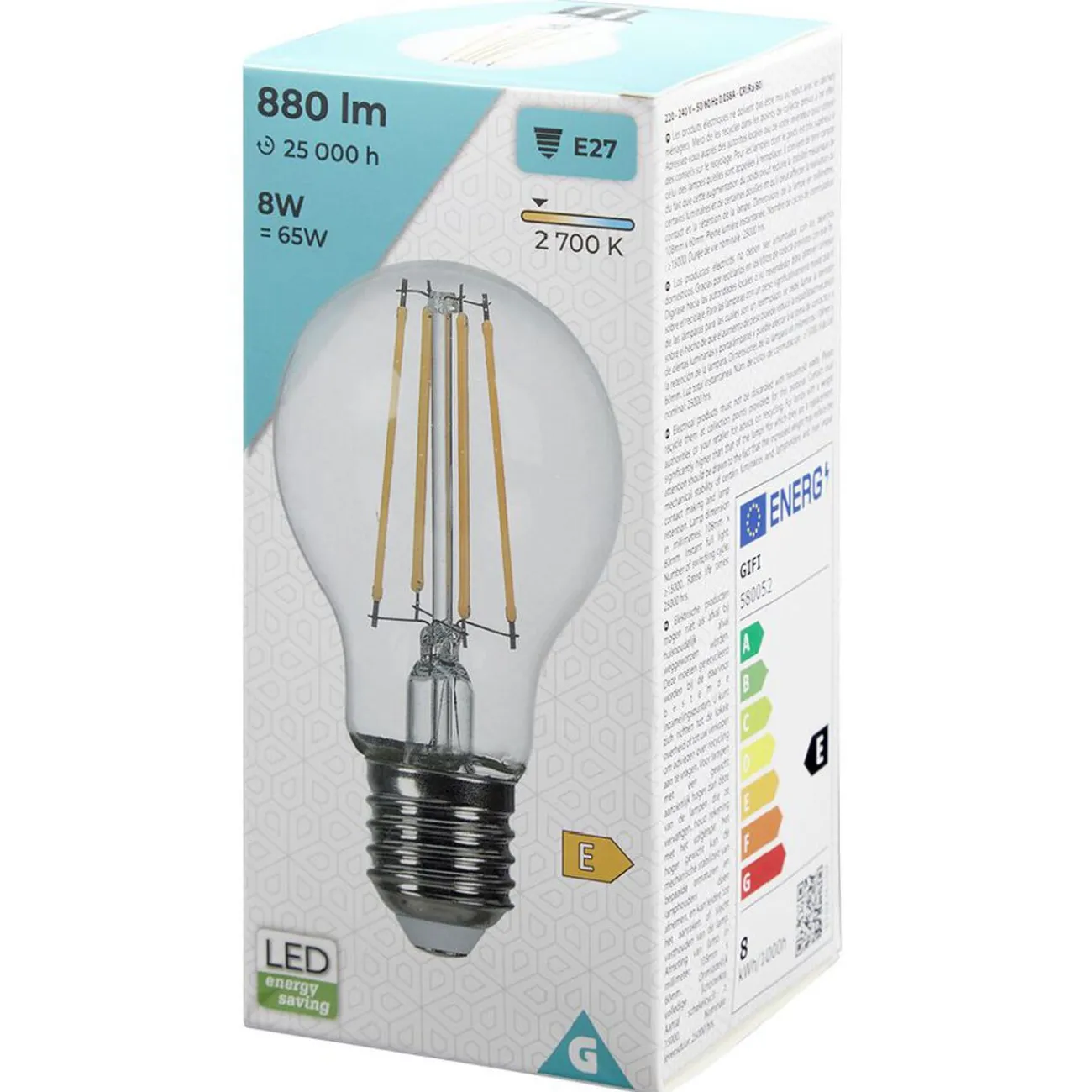 Gifi Ampoule^Ampoule LED à filament A60 E27 blanc