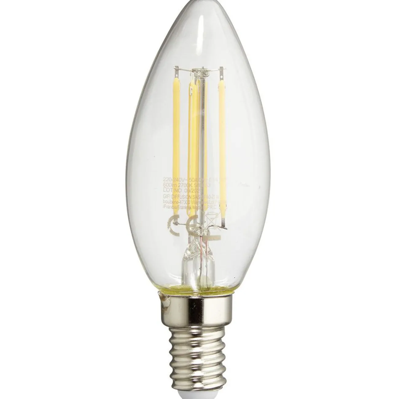 Gifi Ampoule^Ampoule LED à filament C35 E14 blanc