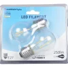 Gifi Ampoule^Ampoule LED à filament G45 lumière chaude 2,5W x2
