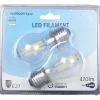 Gifi Ampoule^Ampoule LED à filament G45 lumière chaude 4W x2