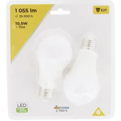 Gifi Ampoule^Ampoule LED A60 E27 x2