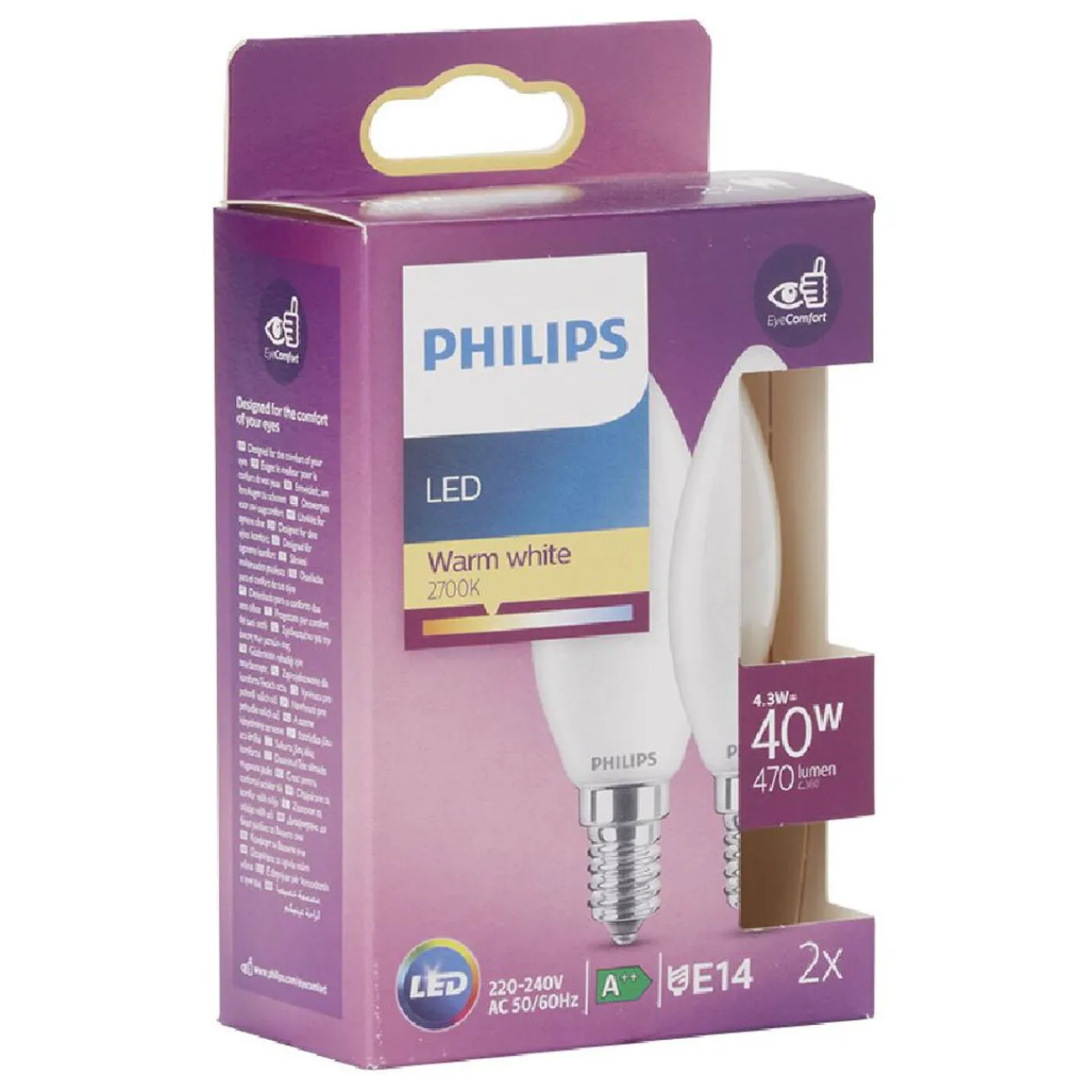 Gifi Ampoule^Ampoule LED C35 E14 40W x2