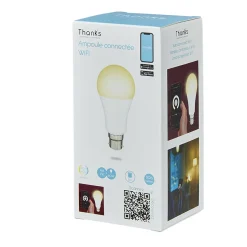 Gifi Ampoule^Ampoule LED connectée blanc ajustable B22 60 W