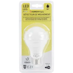 Gifi Ampoule^Ampoule LED détecteur de mouvement E27 60 W