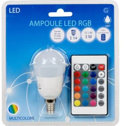 Gifi Ampoule^Ampoule LED E14 G45 couleurs changeantes
