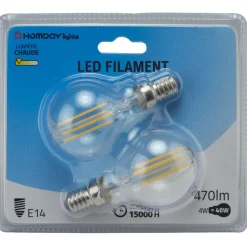 Gifi Ampoule^Ampoule LED filament Homday lumière chaude x2