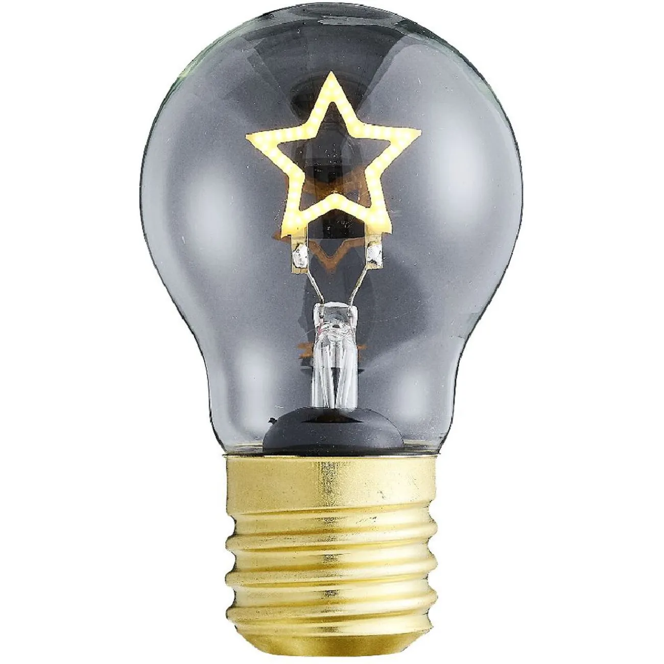 Gifi Ampoule^Ampoule USB rechargeable filament LED étoile jaune Ø7xH12cm