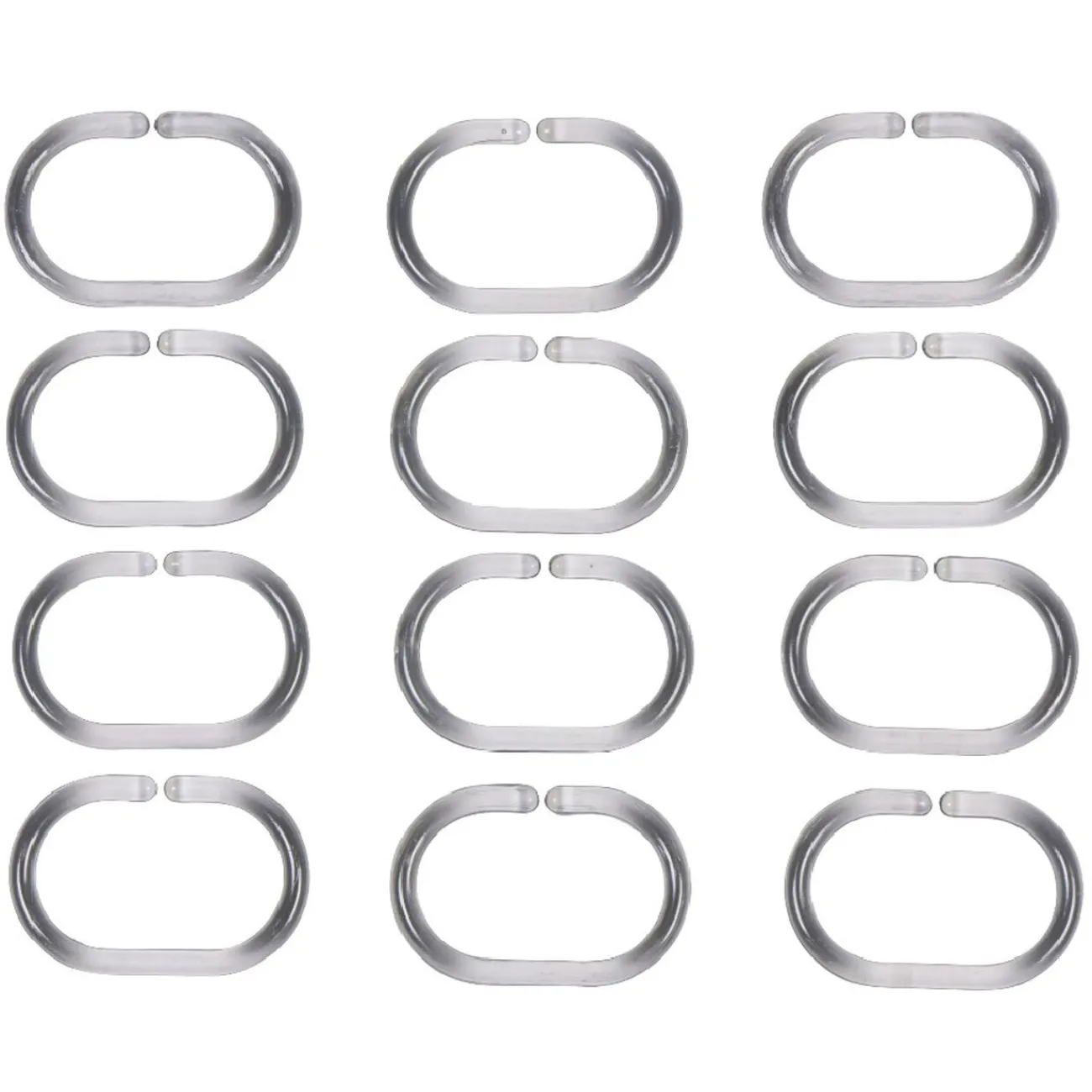 Gifi Equipement Douche^Anneau de douche blanc ovale x12