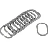 Gifi Equipement Douche^Anneau de douche forme ovale plastique gris x12