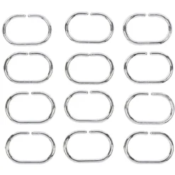 Gifi Equipement Douche^Anneau de douche gris ovale x12